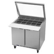 Beverage Air SPE36HC-15M-STL Mega Top Refrigerated Counter With See Thru-lids