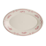 Steelite HL1572 - Rolled Edge Oval Platter, 13.375" X 9.25" X 1.5", American Rose