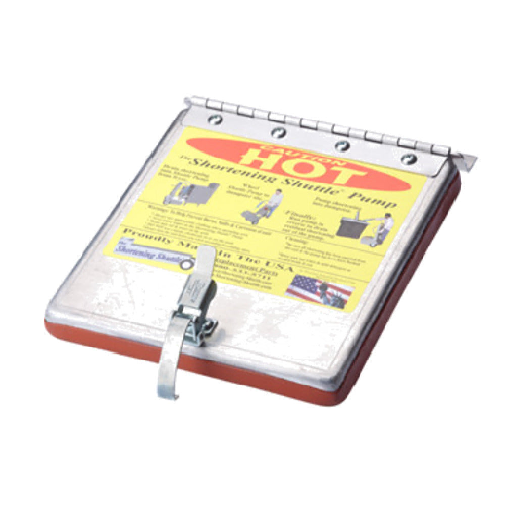 Shortening Shuttle 01-SS-914-211 Tank Cover Assembly Includes: (1) Cover Assembly With Hinge & Bracket Attached Plus Latch Plate