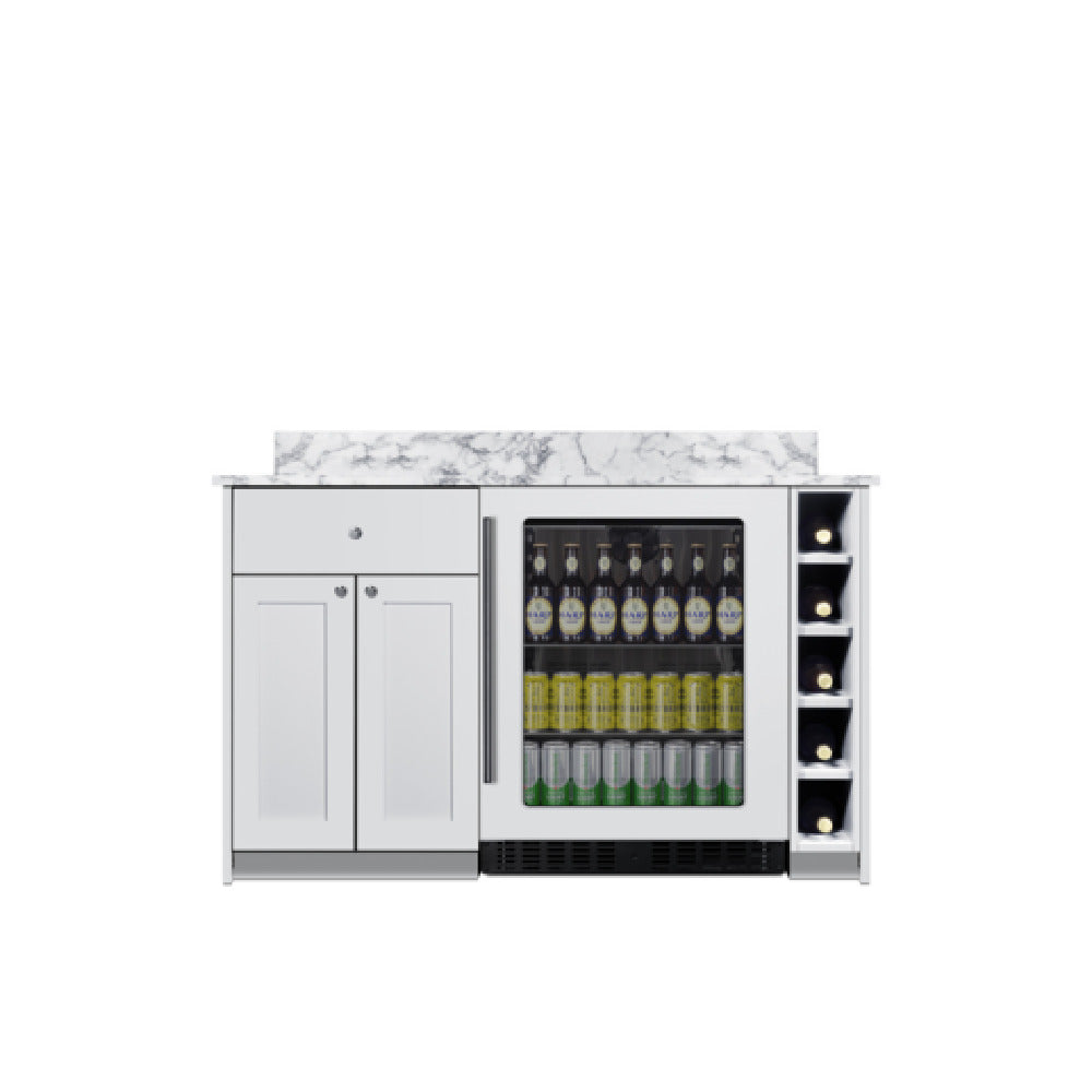 Summit MESAWH33 - Turnkey Mesa Dry Bar, ADA-height, White Finish