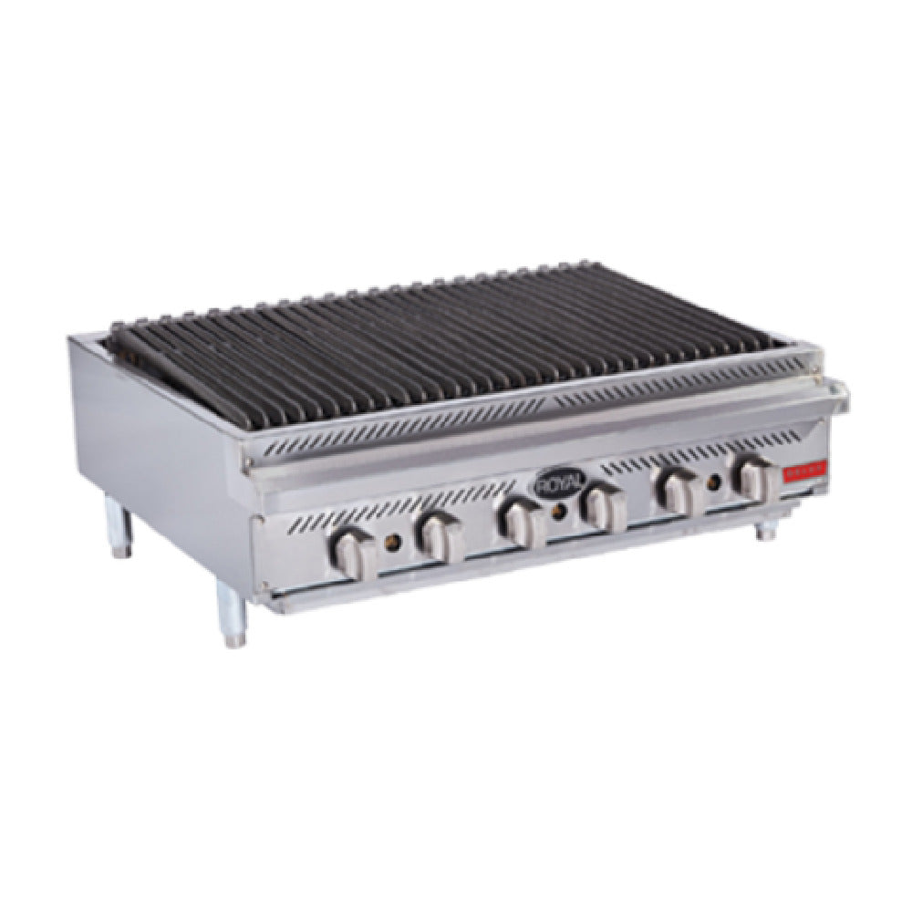 Royal Range Of California RDRB-48_NAT Delux Series Charbroiler Gas