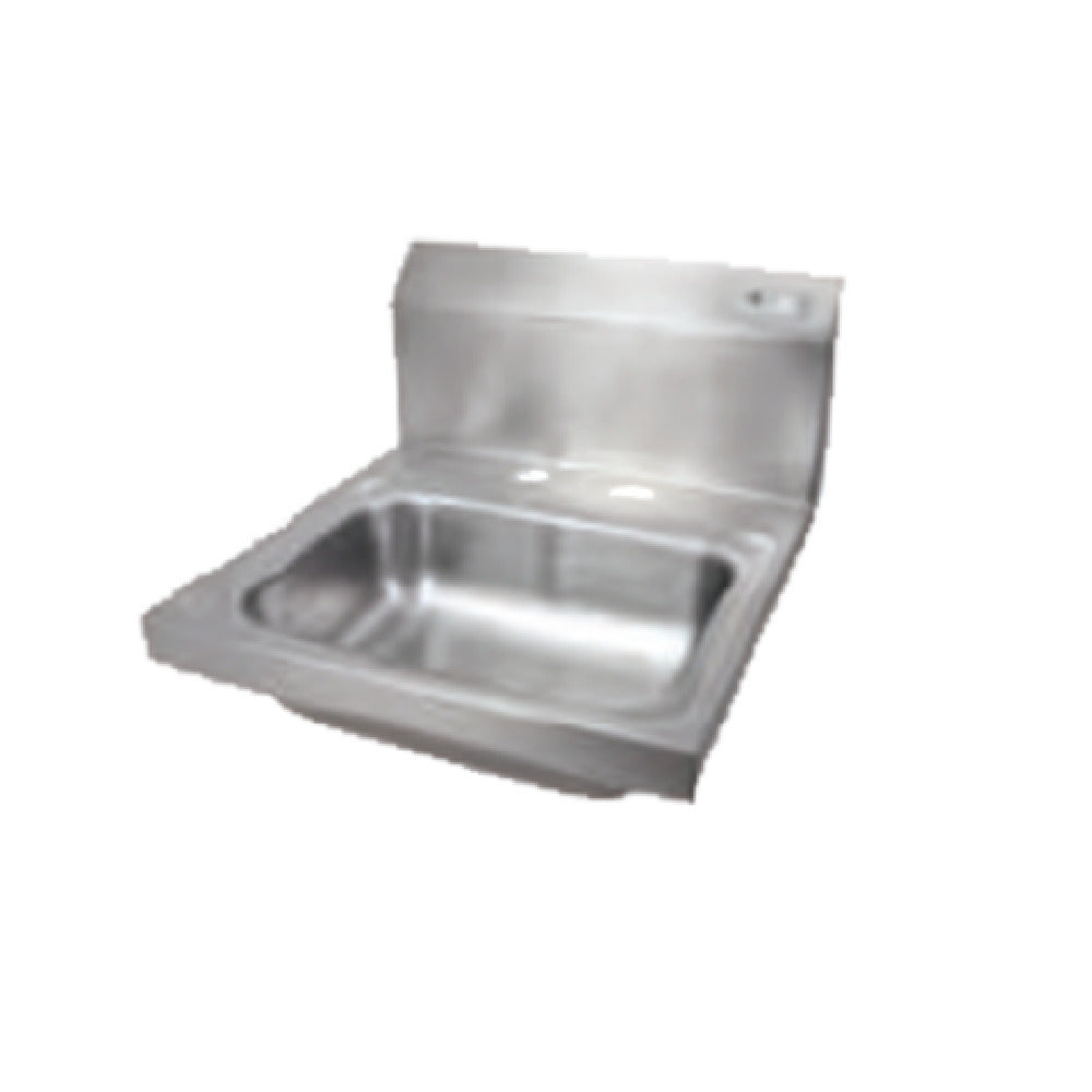 John Boos PBHS-W-1410-2DM-X Pro-Bowl Hand Sink Wall Mount 14"W X 10" Front-to-back X 5" Deep Bowl
