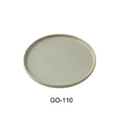 Yanco GO-110 Golden Coast Dinner Plate 10-1/2" Dia. X 1-1/8"H Porcelain