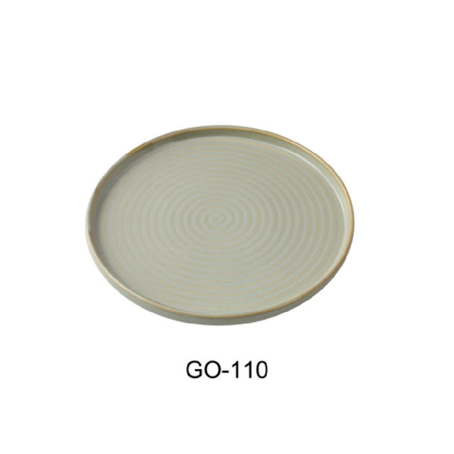 Yanco GO-110 Golden Coast Dinner Plate 10-1/2" Dia. X 1-1/8"H Porcelain