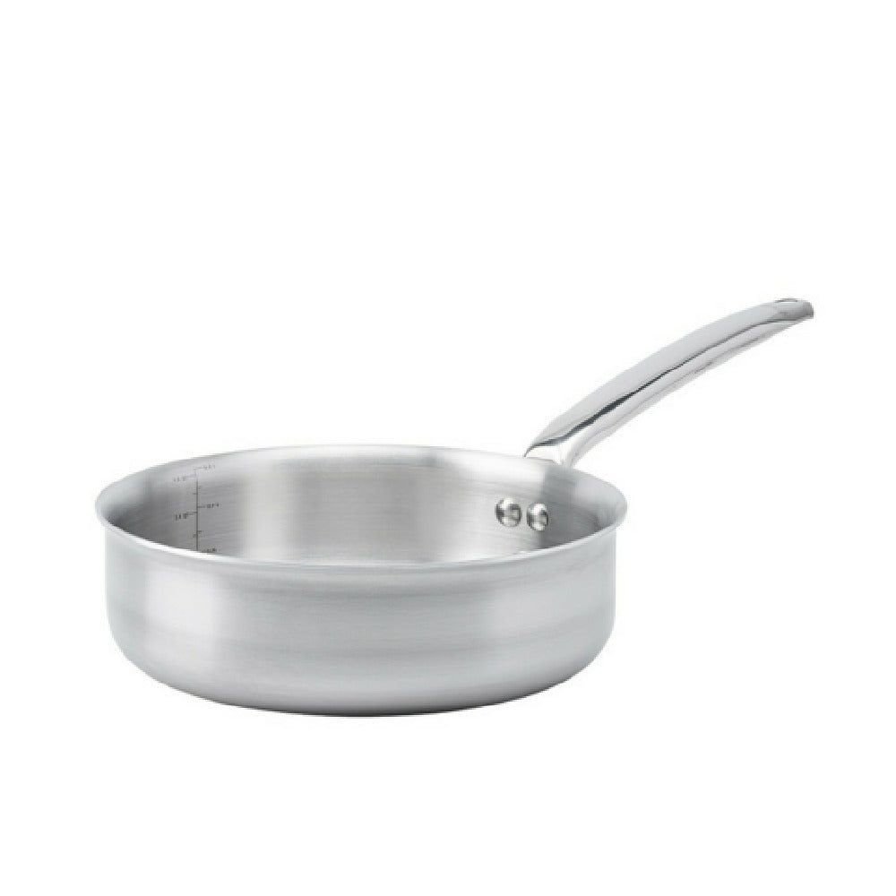 JB Prince S481 24 De Buyer Alchimy Straight Saute Pan 9.5"dia Brushed Finished