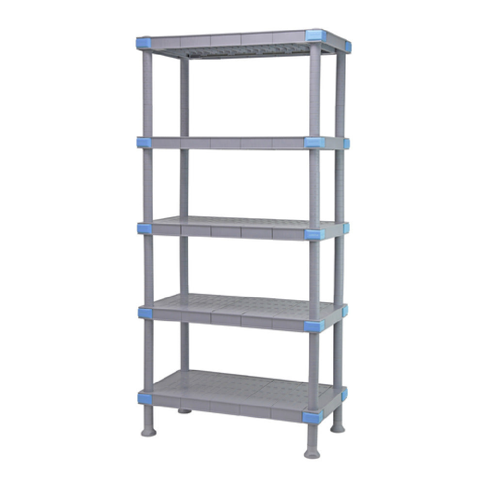 Quantum QP247286SS-5 Millenia Shelving Unit 72"W X 24"D X 86"H Up To 2000 Lbs Load Capacity