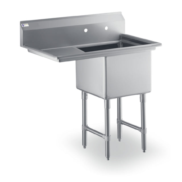 Steel Works Stainless SWS1C242414-18LR-316 Sink 29-1/2" X 60" X 43-3/4"H 1 Fabricated Tub: 24" X 24" X 14"