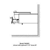 Legion TWSWC-40MV Direct Steam Tilting Wall-Mount Kettle With Mixer 40-gallon