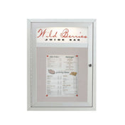Aarco MSC2418H Main Street Board 18"W X 24"H Enclosed
