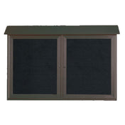 Aarco PLD3045-2L-4 Message Center 45"W X 30"H Wall Mounted