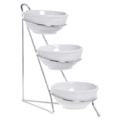 Hubert 81038 - Bowl Display Stand, 3-tier, 8" X 15" X 19-1/2"H Overall