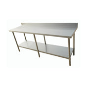 Omcan 44348 (44348) Work Table 84"W X 30"D X 34"H 20/430 Stainless Steel Flat Top