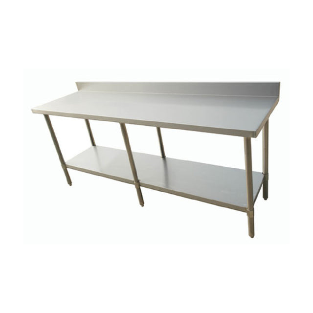 Omcan 44348 (44348) Work Table 84"W X 30"D X 34"H 20/430 Stainless Steel Flat Top