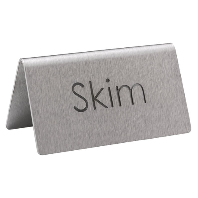 Service Ideas 1C-BF-SKIM-MOD Beverage ID Tent "Skim" 1-1/2"H X 3"W