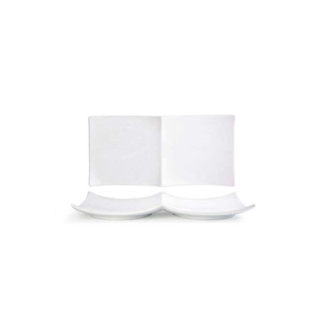 FOH DOS020WHP21 Origami® Platter 14.5" X 7" Porcelain