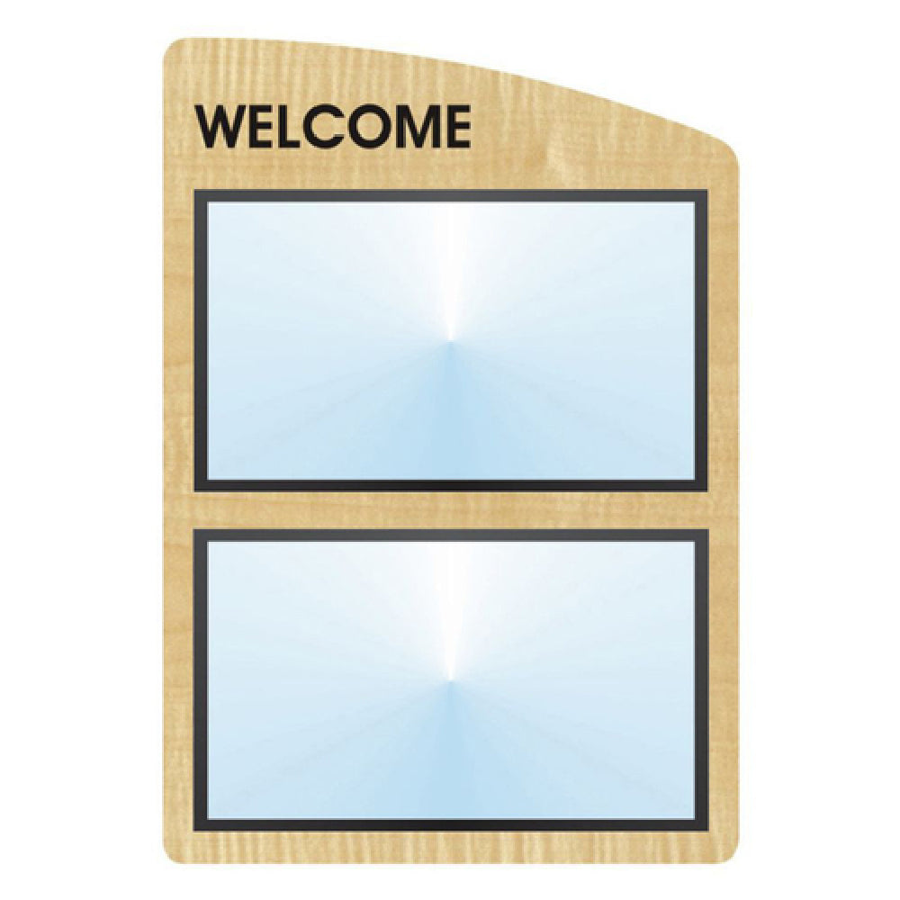 Hubert 99300 - Menu Board, 2-pocket, Wall-mount