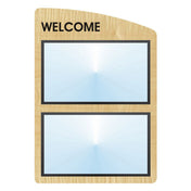 Hubert 99300 - Menu Board, 2-pocket, Wall-mount