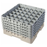 Cambro 36S958184 Camrack® Glass Rack With (5) Soft Gray Extenders Full Size