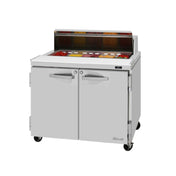 Turbo Air PST-36-N PRO Series Sandwich/Salad Prep Table Two-section Rear Mount Self-contained Compressor