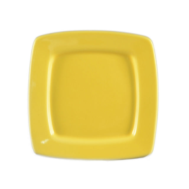 CAC China R-S8Q-Y Clinton Plate 8-7/8"L X 8-7/8"W X 3/4"H Square In Square