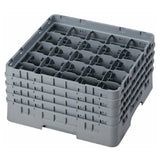 Cambro 25S800151 Camrack® Glass Rack With (4) Soft Gray Extenders Full Size