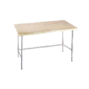 Advance Tabco TH2G-366 Maple Top Work Table 72"W X 36"D 1-3/4" Thick Laminated Hard Maple Wood Top