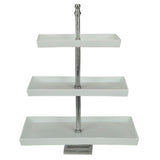 Bon Chef 80173FGLDREVISION Cake Stand 3-tier Bottom Tier: 18" X 11-1/4"