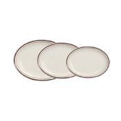 Yanco BR-14 Brown Speckled Platter 13-1/4"L X 10-1/4"W Oval