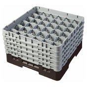 Cambro 36S958167 Camrack® Glass Rack With (5) Soft Gray Extenders Full Size