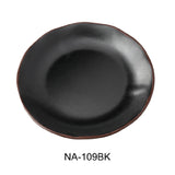 Yanco NA-109BK Nature Art Dinner Plate 9"dia. X 1"H Round