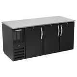 Beverage Air BB72HC-PT-B - Refrigerated Back Bar Pass-Thru Storage Cabinet, Three-section