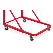 Alpine Industries ADI613-RED Vertical File Rolling Stand For Blueprints Top Basket