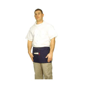 Admiral Craft WA-1123BK Waist Apron 12"L X 24"W Three Front Pockets