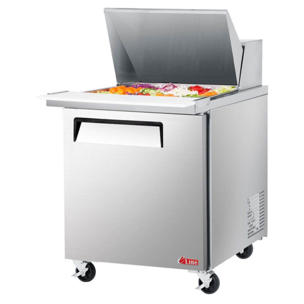 Turbo Air EST-28-12-N6-V E-line Sandwich/Salad Mega Top Unit One Section 27-1/2"W X 34"D X 39"H