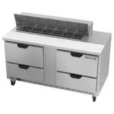 Beverage Air SPED60HC-12-4 Sandwich Top Refrigerated Counter Two-section 60"W