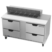 Beverage Air SPED60HC-12-4 Sandwich Top Refrigerated Counter Two-section 60"W