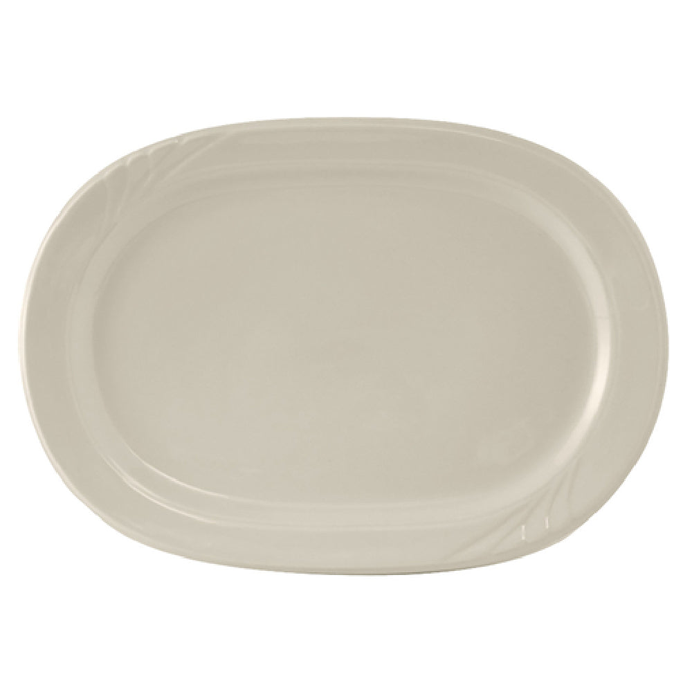 Tuxton YEH-102 Racetrack Platter 10-3/8" X 7-1/2" Oblong