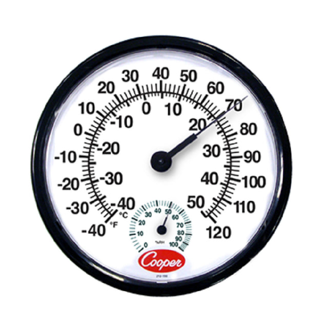 Cooper Atkins 212-150-8 Indoor/Outdoor Wall Thermometer 12" Dia. (30.5cm) Dial