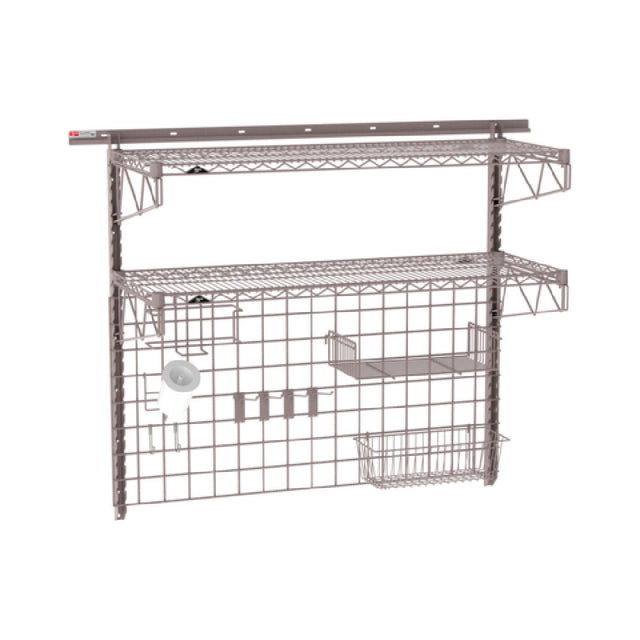 Metro SW-1848K4-45-PREP - SmartWall Complete Kit For Prep, Two-shelf, Components Include A Wall Track
