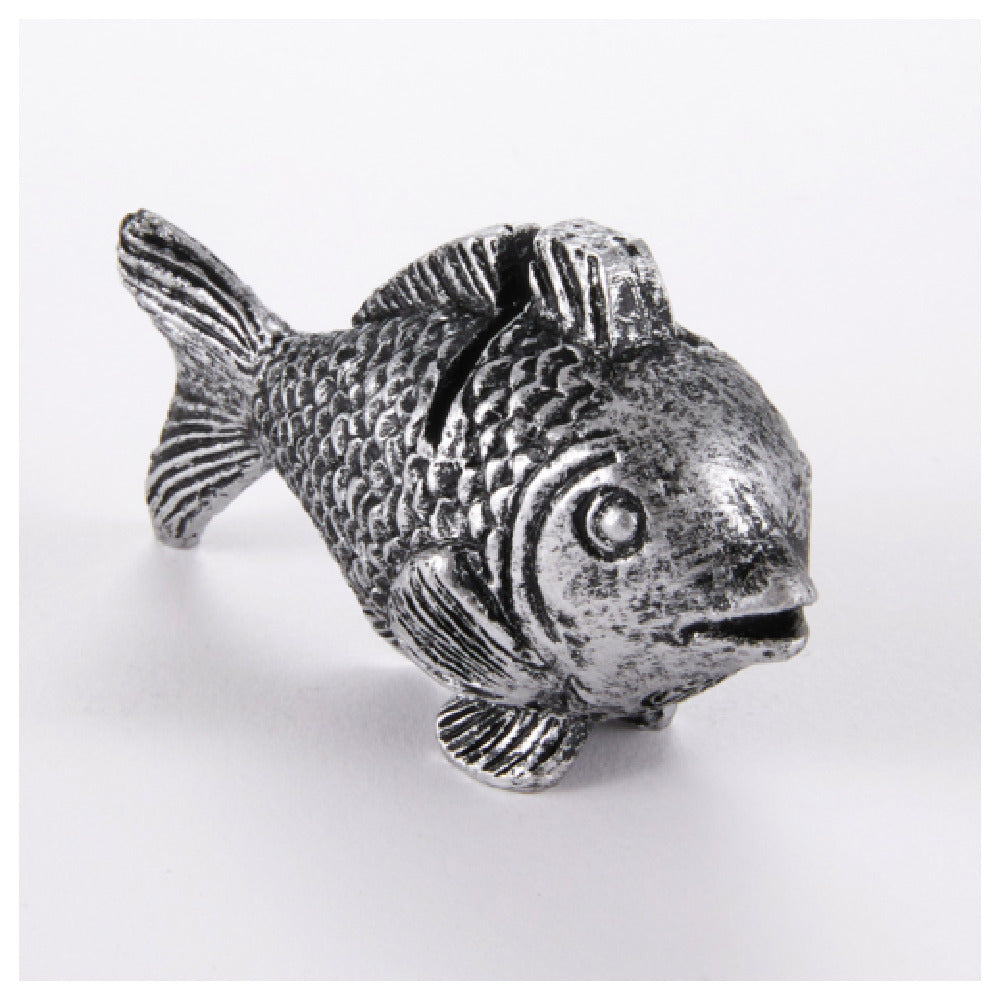 American Metalcraft CHPF Card Holder Polyresin Fish