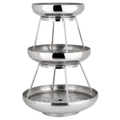 Steelite 5850JX61 3-Tier Coupe Seafood Stand 11.625" X 17.0" Seafood Stands