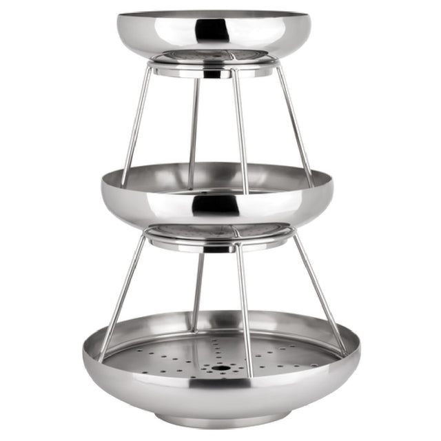 Steelite 5850JX61 3-Tier Coupe Seafood Stand 11.625" X 17.0" Seafood Stands