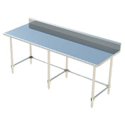 Sapphire Manufacturing SMTOB-3096S Work Table 96"W X 30"D 18/400 Stainless Steel Reinforced Top
