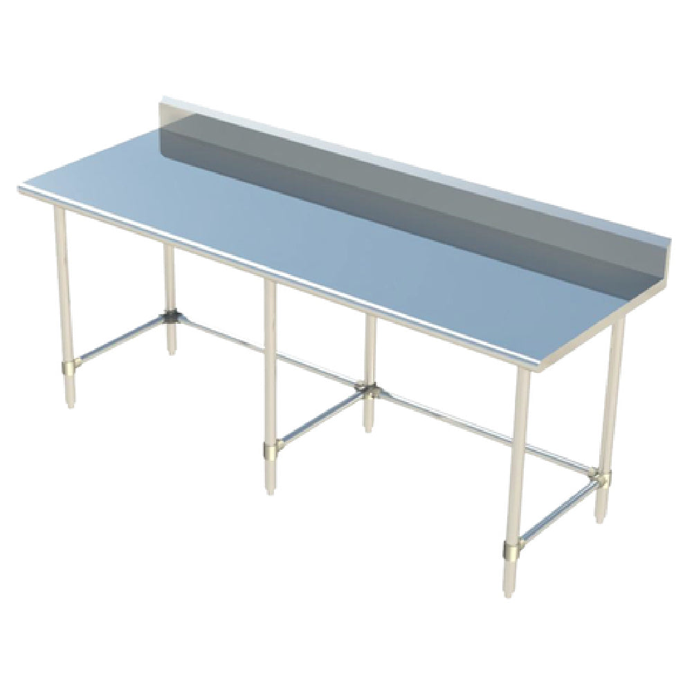 Sapphire Manufacturing SMTOB-2484G Work Table 84"W X 24"D 18/400 Stainless Steel Reinforced Top