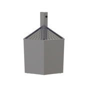 Glastender COWB-30 Underbar Outside Wedge Corner Drainboard With Removable Perforated Insert