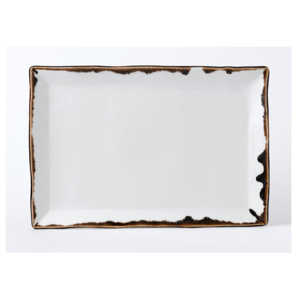 Arc Cardinal HN001 Dudson Harvest Natural Rectangle Tray (L:11.25'' X W:7.5'') Vitrified Ceramic