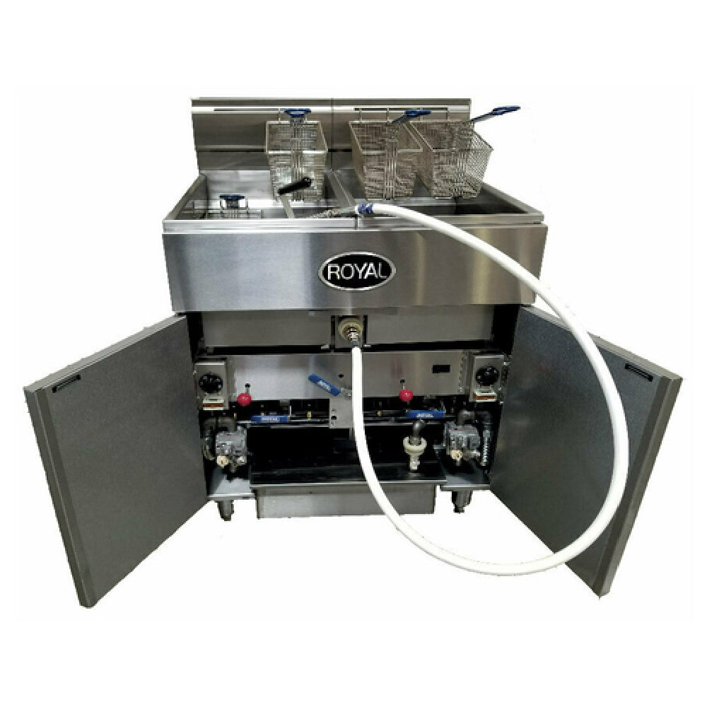 Royal Range Of California RFT-75-2-CM_LP Multivat Fryer Battery Gas Floor Model