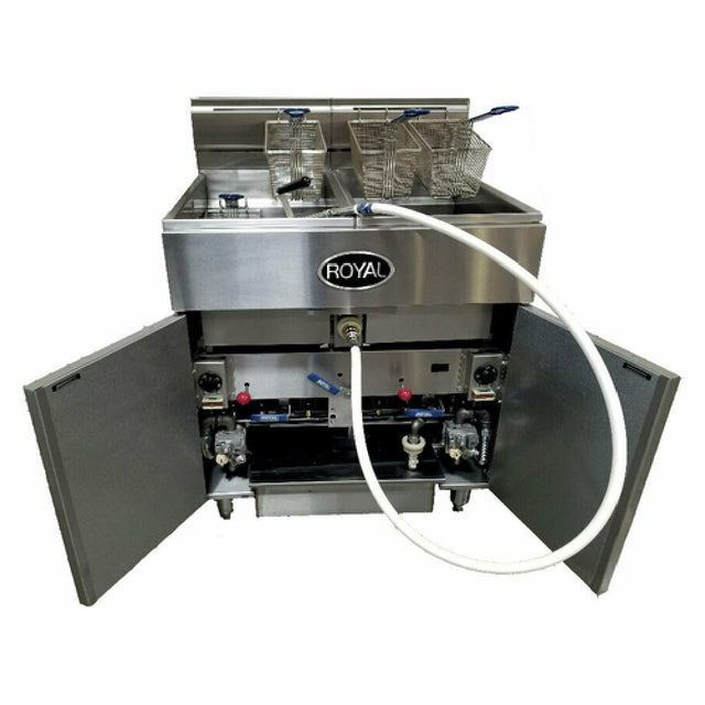Royal Range Of California RFT-75-2-CM_LP Multivat Fryer Battery Gas Floor Model