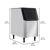 Eurodib USA IB445 - Resolute Ice Systems Ice Bin, 445 Lbs Capacity, Modular