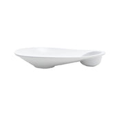 FOH DAP057WHP21 Ellipse™ Sampler™ Plate 2-compartment 2 Oz.
